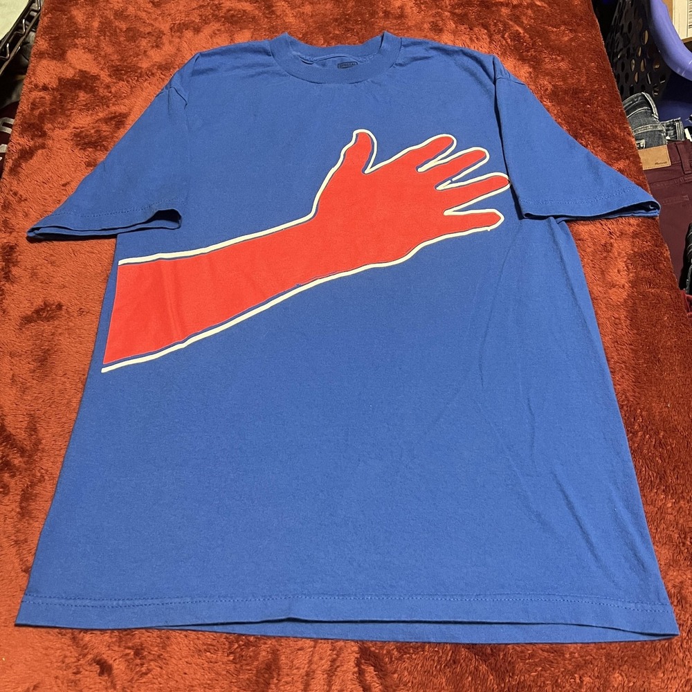 Space Edition Shirt Mens Large Blue We the People USA Flag Red Hand Graphic